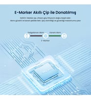 100W 5A E-Mark Çipli PD Type-C to Type-C Hızlı Şarj ve Data Kablosu 1.2 Metre