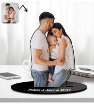 BK Gift Kişiye Özel Tam Boy Fotoğraflı Ahşap Biblo-1, Arkadaşa Hediye, Sevgiliye Hediye, Ev Hediyesi