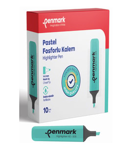 Penmark Pastel Fosforlu Kalem Mint Yeşili (10 adet)HS 505 12