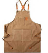 Valkyrie Unisex Kanvas Mutfak Önlüğü Ayarlanabilir Askılı Cepli Barista Garson Servis Önlüğü Kahve