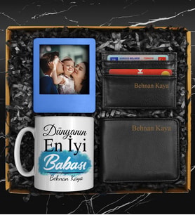 Babalar Gününe Özel Kişiye Özel Tasarım Kupa & Kişiye Özel Cüzdan & Kişiye Özel Kartvizitlik & Kişiye Özel Fotoğraf Çerçevesi