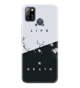 Infinix Smart 5 Kılıf Resimli Desenli Baskılı Silikon Kılıf Life and Death 1339