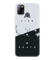 Infinix Smart 5 Kılıf Resimli Desenli Baskılı Silikon Kılıf Life and Death 1339