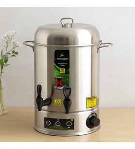 12 L Elektrikli Çay Otomatı Çift Musluk 2000W