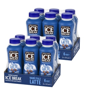 Ice Break Vanilyalı Latte 375 ml 12 li