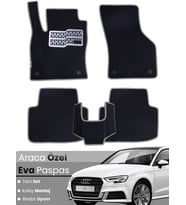 AUDİ A3 HATCHBACK (2013-2020) Uyumlu EVA Paspas Tam Set–Araca Özel,Su Geçirmez,Kolay Montaj