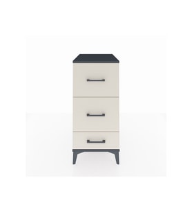 Kronos Komodin 3 Çekmeceli 44x59x96 Antrasit-Aytaşı