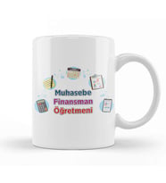 Muhasebe Finansman Öğretmeni Kupa Bardak Porselen
