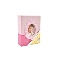 GünTech 10X15 100 Lük Pencereli Bebek Fotoğraf Albümü Pembe