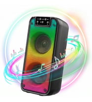 Hi-Fi Ses Kaliteli RGB Bluetooth Hoparlör - USB/TF Kart/AUX Destekli, Şarj Edilebilir Büyük Bataryalı Taşınabilir Ses Sistemi