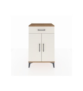 Hyperion Komodin 2 Raflı Tek Çekmeceli 2 Kapaklı 60x44x96 Çam-Aytaşı