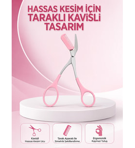Kaş, Kirpik ve Tırnak Çevresi Temizliği İçin Çok Fonksiyonlu Makas Yeni Nesil