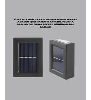 Güneş Enerjili Su Geçirmez Led Duvar Lambası