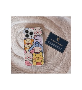 Redmi Note 8 Uyumlu Winnie The Pooh Tüm Karakterler Tasarımlı Şeffaf Kılıf