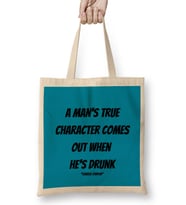 Charlie Chaplin Quotes Art Gift - Vintage Retro Style Bez Çanta Uzun Saplı