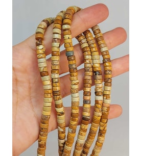 Jasper Taşı Şekilli 3x6mm Dizi (49342)