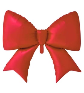 Saten Fiyonk Folyo Balon Kırmızı 98x75 cm