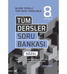 TUDEM YAYINLARI 8.SINIF LGS TÜM DERSLER SÖZEL BECERİ TEMELLİ SORU BANKASI