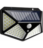 Güneş Enerjili Bahçe Aydınlatması Sokak Solar LED Su Geçirmez Sensörlü 100 Ledli