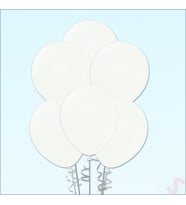 Beyaz Pastel Balon, 30cm x 10 Adet