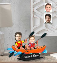 Kişiye Özel 2 Boyutlu Aile  Ahşap Biblo-4