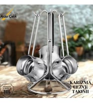 ARZU ÇELİK Karizma Cezve Takımı-Satenli