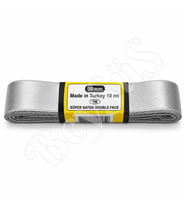 Saten Kurdele 30 mm Gümüş