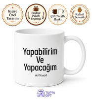 Yapabilirim Ve Yapacağım İngilizce Kahve Kupası Hediye