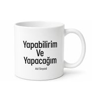 Yapabilirim Ve Yapacağım İngilizce Kahve Kupası Hediye