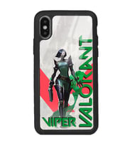 iPhone X Valorant Viper Tasarımlı Glossy Telefon Kılıfı