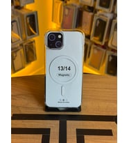 İphone 13 / 14 Uyumlu Şeffaf Sert Kılıf Magsafe Destekli Tam Koruma Kılıf