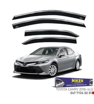 Toyota Camry Kromlu Cam Rüzgarlığı Niken 2019+ (Beyaz)