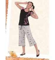 pilelistore Berrak Bayan Kapri Pijama Takım 5131 (Fuşya)