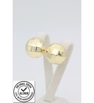 STİL İNCİSİ/XUPING JEWELRY MOZAİK YUVARLAK MODEL KÜPE (Altın Rengi)