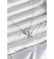 Pirinç Gümüş Renk Minimal Yıldız Model Kadın Kolye TJ-BKO11146