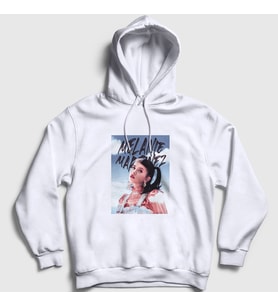 Presmono Unisex Beyaz The Sky Poster Melanie Martinez Kapüşonlu Sweatshirt 472711tt