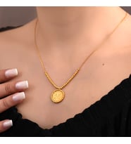 Kadın Dorika Toplu Tuğralı Kolye