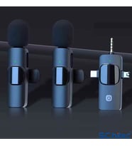 ScHitec 3in1 Type-C Lightning 3.5mm Çıkışlı İkili Kablosuz HD Wireless Yaka Mikrofonu K3519
