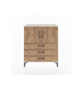 Arges Şifonyer 2 Raflı 3 Çekmeceli 2 Kapaklı 88x30x106 Aytaşı-Çam