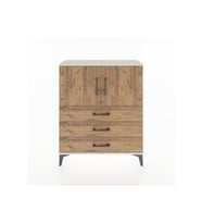 Arges Şifonyer 2 Raflı 3 Çekmeceli 2 Kapaklı 88x30x106 Aytaşı-Çam