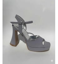 Mergenshoes K051 Mavi 12 Cm Platform Topuklu Kadın Ayakkabı