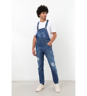 Erkek Jean Tulum Pantolon Koyu Mavi