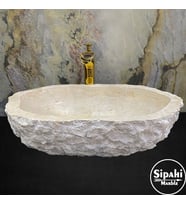 Traverten Dışı Patlatma Dizayn Lavabo