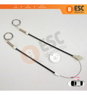 VW Golf MK3 1H1 1H5 1991-1998 Vento Jetta 1H2 1992-1999 İçin Elektrikli Arka Sağ Kapı Cam Kriko Seti