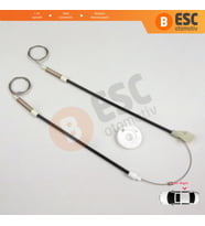 VW Golf MK3 1H1 1H5 1991-1998 Vento Jetta 1H2 1992-1999 İçin Elektrikli Arka Sağ Kapı Cam Kriko Seti