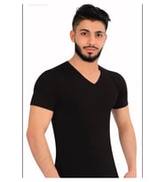 LİKRALI YARIM KOL V YAKA (Gri)