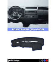 Ford Transıt (1991-2000) 3d Torpido Kılıfı Panel Koruyucu Göğüs Kaplama - Mavi Şerit