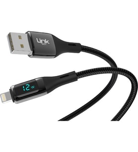 LİNKTECH K682 Safe Dijital Göstergeli Lightning 12W Şarj Kablosu