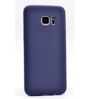 Samsung Galaxy S6 Edge Uyumlu Kılıf Zore Premier Silikon Kapak (Lacivert)