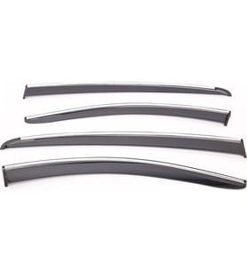 Sunplex Astra Uyumlu J Hatchback/Sedan Style 4 Lü Set Kromlu Cam Rüzgarlığı Ön Ve Arka Parça (Karışık)